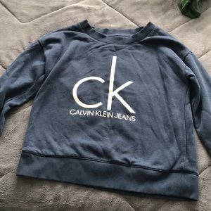 Blue Calvin Klein Swearshirt